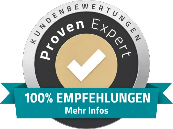 ProvenExpert Kundenbewertungen: 100% Empfehlungen